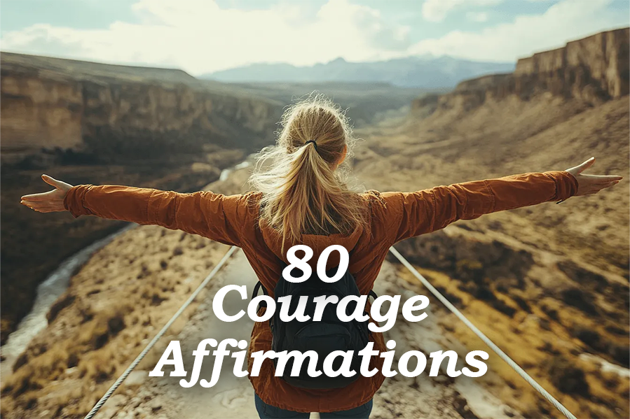 Woman with a backpack stands on a bridge, gazing at a beautiful valley below.